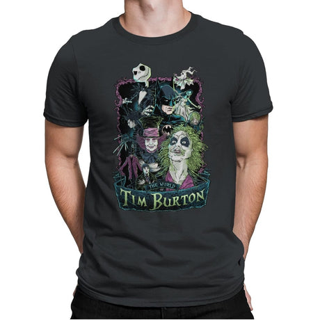 Tim Burton Director Films - Mens Premium T-Shirts RIPT Apparel Small / Heavy Metal