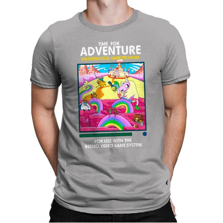 Time for Adventure - Mens Premium T-Shirts RIPT Apparel Small / Light Grey