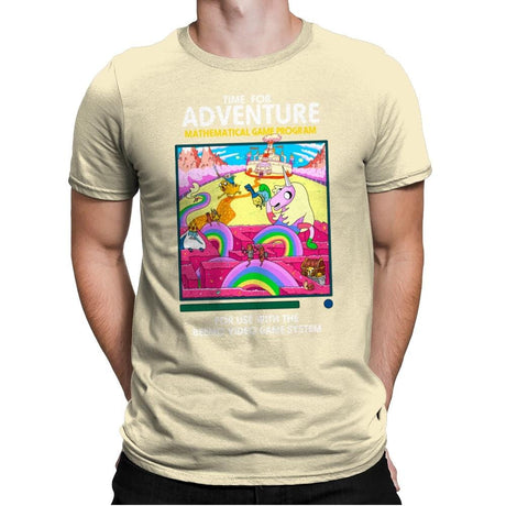 Time for Adventure - Mens Premium T-Shirts RIPT Apparel Small / Natural