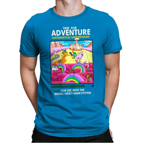 Time for Adventure - Mens Premium T-Shirts RIPT Apparel Small / Turqouise