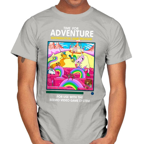 Time for Adventure - Mens T-Shirts RIPT Apparel Small / Ice Grey