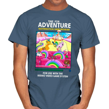 Time for Adventure - Mens T-Shirts RIPT Apparel Small / Indigo Blue