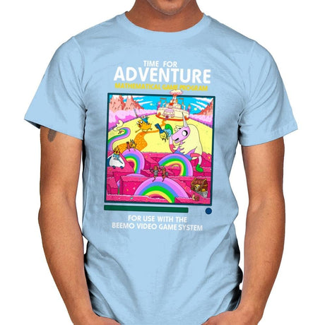 Time for Adventure - Mens T-Shirts RIPT Apparel Small / Light Blue