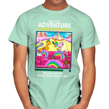 Time for Adventure - Mens T-Shirts RIPT Apparel Small / Mint Green