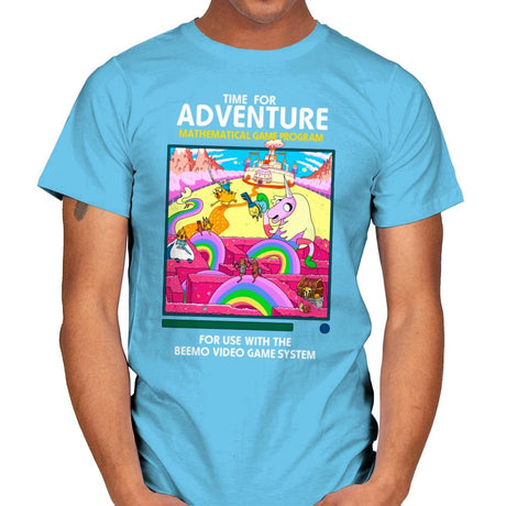 Time for Adventure - Mens T-Shirts RIPT Apparel Small / Sky