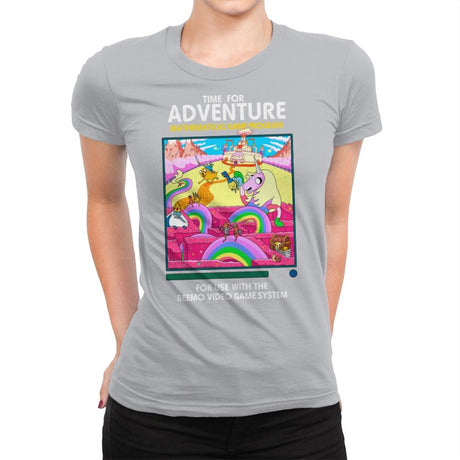 Time for Adventure - Womens Premium T-Shirts RIPT Apparel Small / Silver