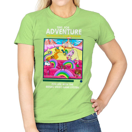 Time for Adventure - Womens T-Shirts RIPT Apparel Small / Mint Green