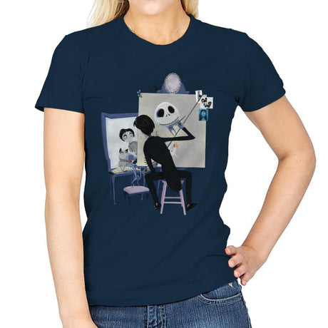 Time Lapse Selfie  - Womens T-Shirts RIPT Apparel Small / Navy