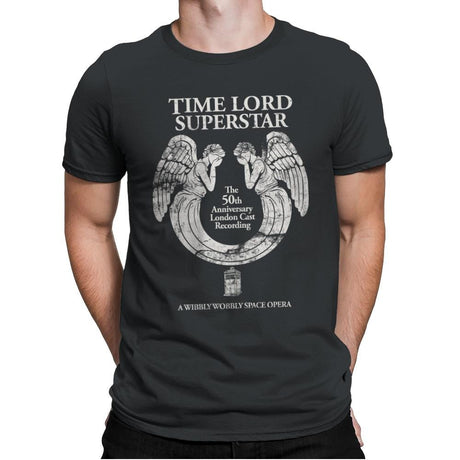 Time Lord Superstar - Record Collector - Mens Premium T-Shirts RIPT Apparel Small / Heavy Metal