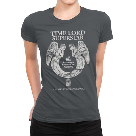 Time Lord Superstar - Record Collector - Womens Premium T-Shirts RIPT Apparel Small / Heavy Metal
