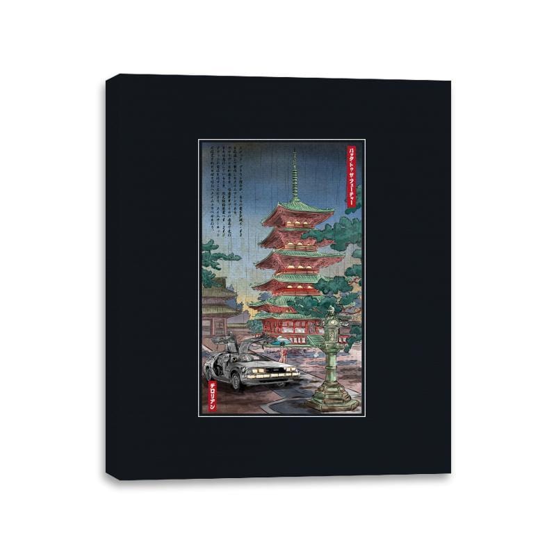 Time Machine in Japan - Canvas Wraps Canvas Wraps RIPT Apparel 11x14 / Black