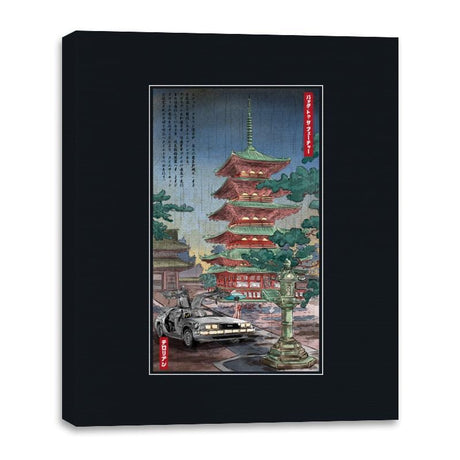 Time Machine in Japan - Canvas Wraps Canvas Wraps RIPT Apparel 16x20 / Black