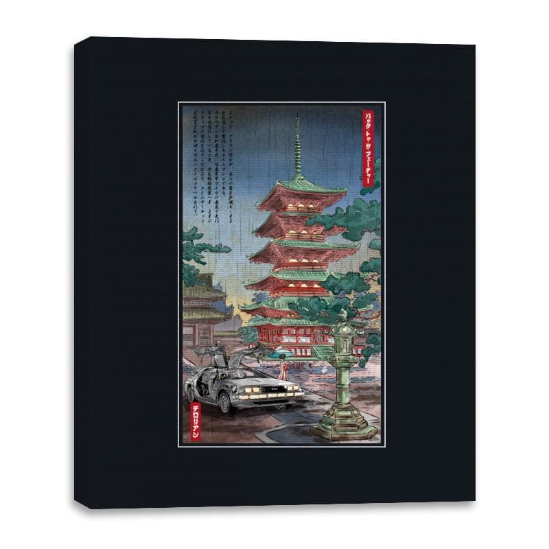 Time Machine in Japan - Canvas Wraps Canvas Wraps RIPT Apparel 16x20 / Black