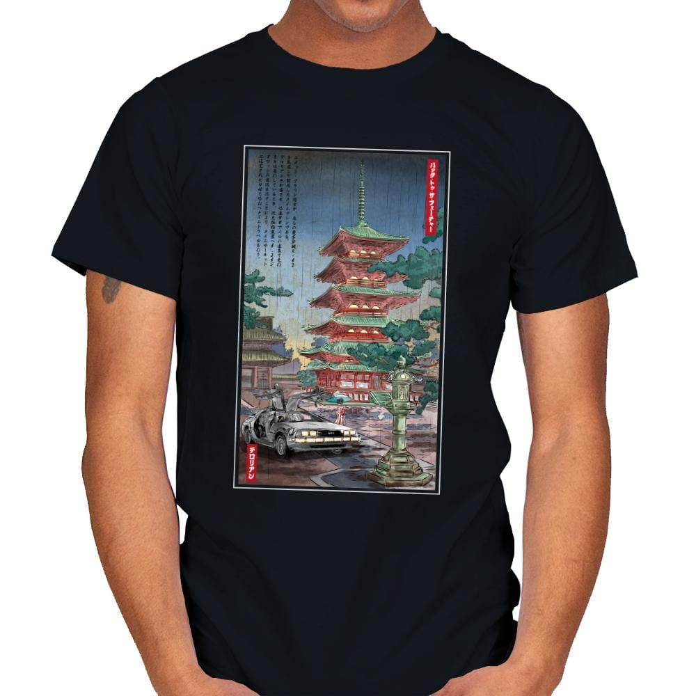 Time Machine in Japan - Mens T-Shirts RIPT Apparel Small / Black