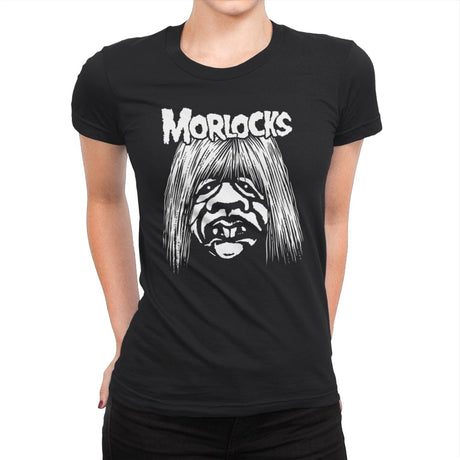 Time Misfits - Womens Premium T-Shirts RIPT Apparel Small / Black