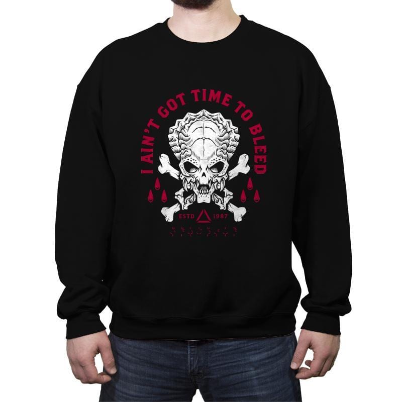 Time to Bleed - Crew Neck Sweatshirt Crew Neck Sweatshirt RIPT Apparel