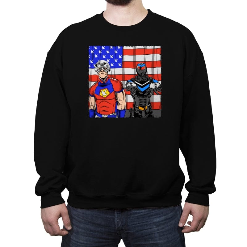 Time to Rock! - Crew Neck Sweatshirt Crew Neck Sweatshirt RIPT Apparel Small / Black