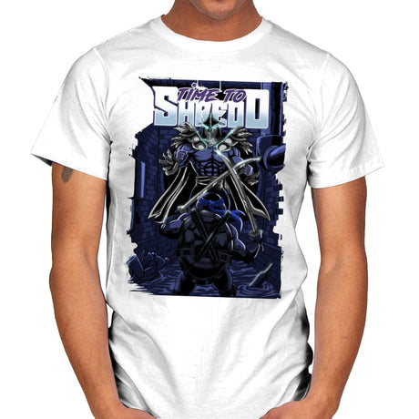 Time to Shredd - Mens T-Shirts RIPT Apparel Small / White
