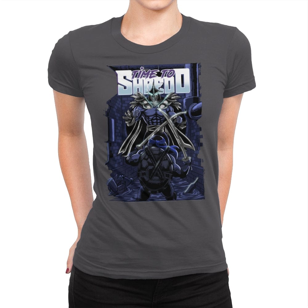 Time to Shredd - Womens Premium T-Shirts RIPT Apparel Small / Heavy Metal