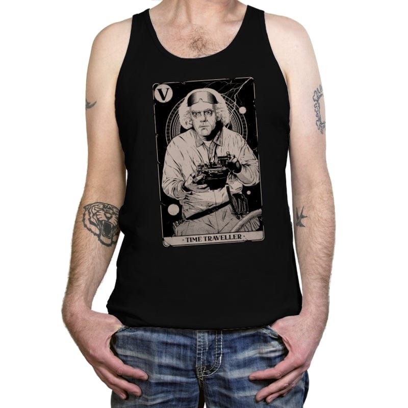 Time Traveller - Tanktop Tanktop RIPT Apparel X-Small / Black