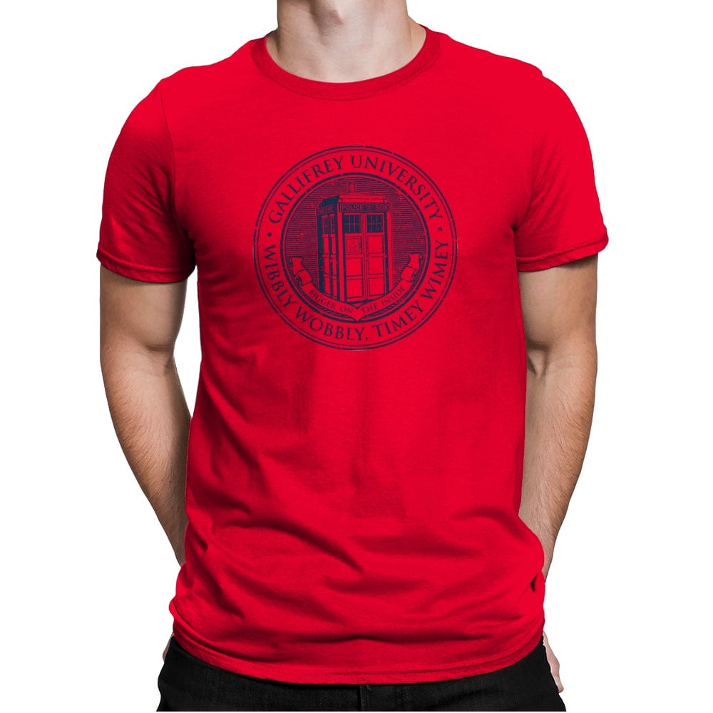 Timeless University - Mens Premium T-Shirts RIPT Apparel Small / Red
