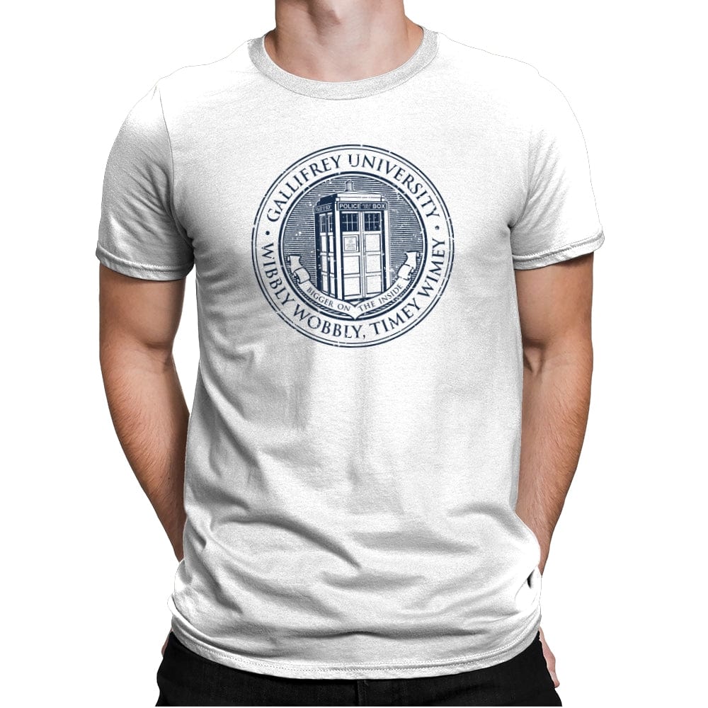 Timeless University - Mens Premium T-Shirts RIPT Apparel Small / White