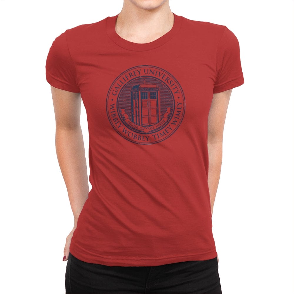 Timeless University - Womens Premium T-Shirts RIPT Apparel Small / Red