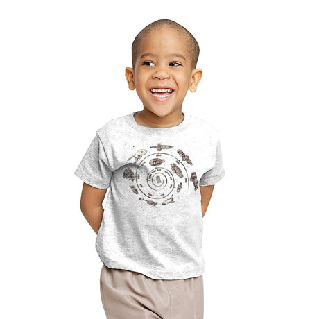 Timeline - Youth T-Shirts RIPT Apparel X-small / White