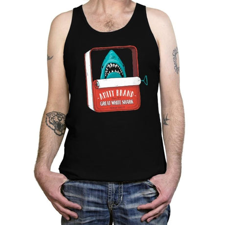 Tinned Shark - Tanktop Tanktop RIPT Apparel X-Small / Black