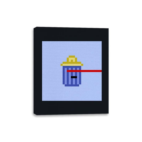 Tiny Trashcan 1031 - Canvas Wraps Canvas Wraps RIPT Apparel 8x10 / Black