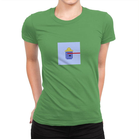 Tiny Trashcan 1031 - Womens Premium T-Shirts RIPT Apparel Small / Kelly