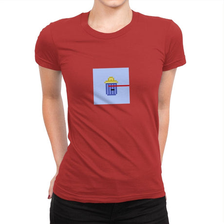 Tiny Trashcan 1031 - Womens Premium T-Shirts RIPT Apparel Small / Red