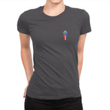 Tiny Trashcan #17 - Womens Premium T-Shirts RIPT Apparel Small / Heavy Metal