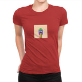 Tiny Trashcan 17 - Womens Premium T-Shirts RIPT Apparel Small / Red