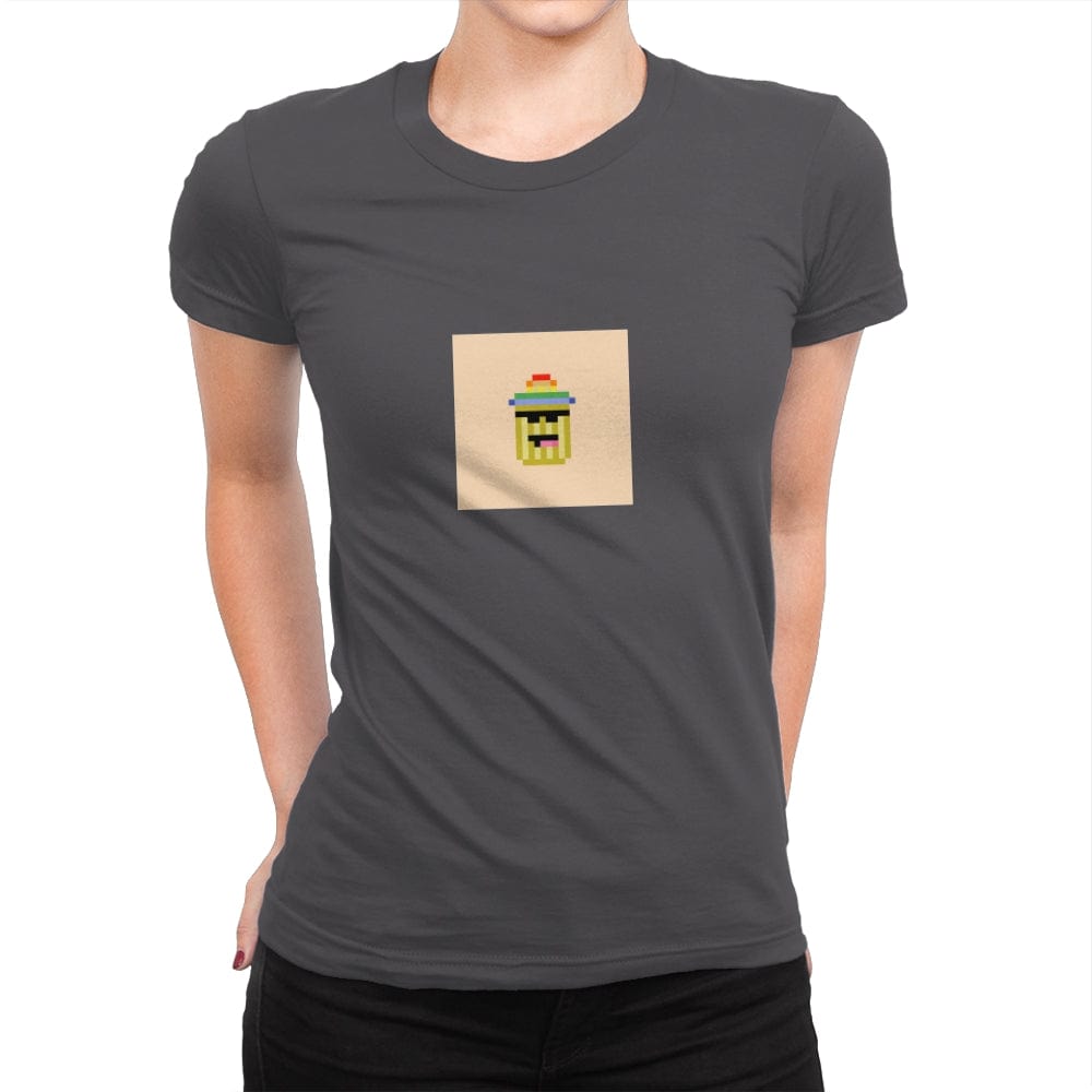 Tiny Trashcan 2703 - Womens Premium T-Shirts RIPT Apparel Small / Heavy Metal