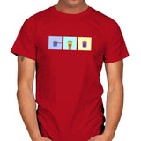 Tiny Trashcan Panels - Mens T-Shirts RIPT Apparel Small / Red