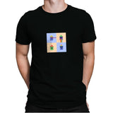 Tiny Trashcan Panels Pop - Mens Premium T-Shirts RIPT Apparel Small / Black