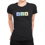Tiny Trashcan Panels - Womens Premium T-Shirts RIPT Apparel Small / Black