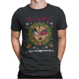 Tis' Over 9000 - Ugly Holiday - Mens Premium T-Shirts RIPT Apparel Small / Heavy Metal
