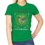 Tis' Over 9000 - Ugly Holiday - Womens T-Shirts RIPT Apparel Small / Irish Green