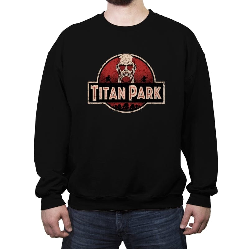 Titan Park - Crew Neck Sweatshirt Crew Neck Sweatshirt RIPT Apparel Small / Black