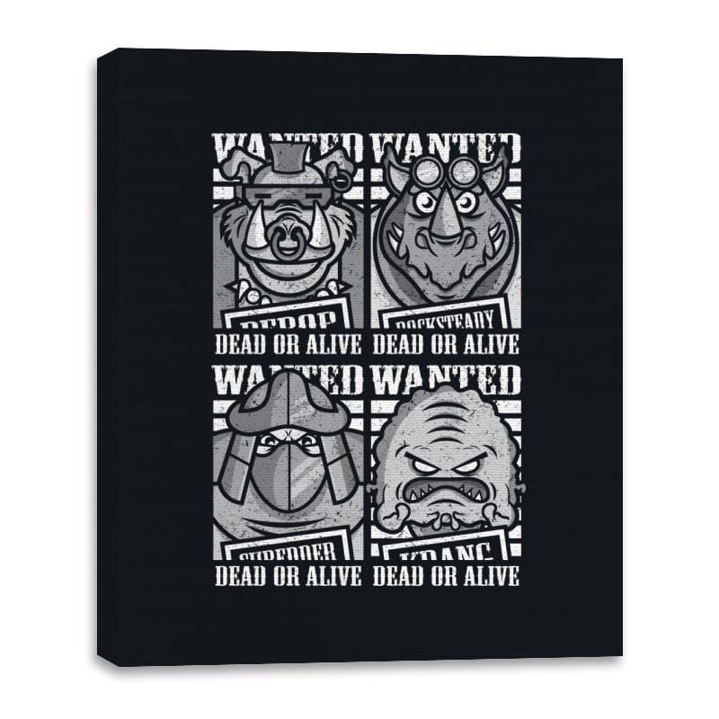 TMNT's Most Wanted - Canvas Wraps Canvas Wraps RIPT Apparel 16x20 / Black
