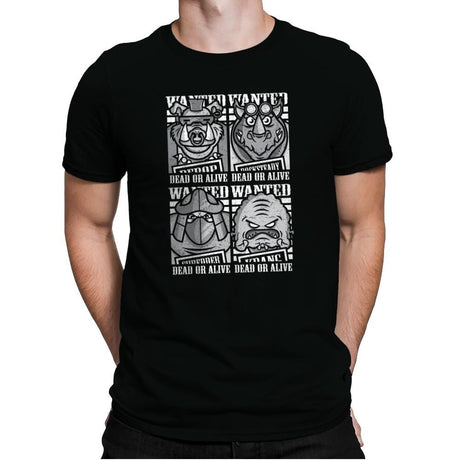 TMNT's Most Wanted - Mens Premium T-Shirts RIPT Apparel Small / Black
