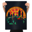 TMNT - Slices of City Adventure - Prints Posters RIPT Apparel 18x24 / Black