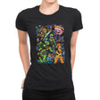 Tmnt X Pilgrim - Womens Premium T-Shirts RIPT Apparel Small / Black