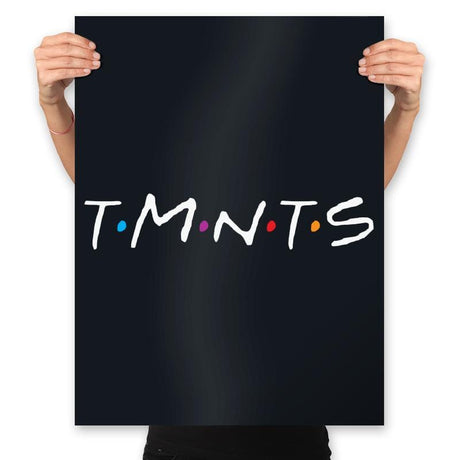 TMNTS - Prints Posters RIPT Apparel 18x24 / Black