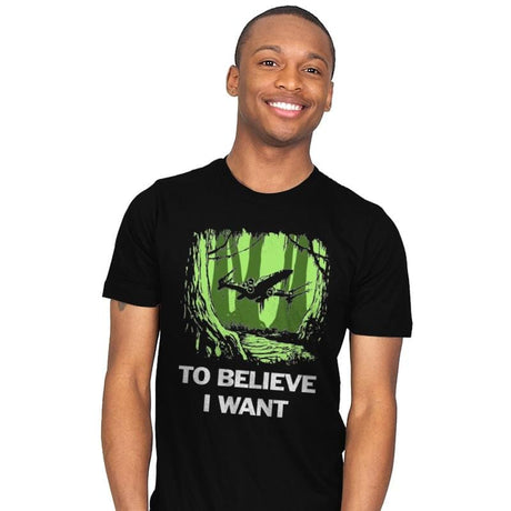 To Believe I Want - Mens T-Shirts RIPT Apparel Small / Black