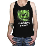 To Believe I Want - Tanktop Tanktop RIPT Apparel X-Small / Black
