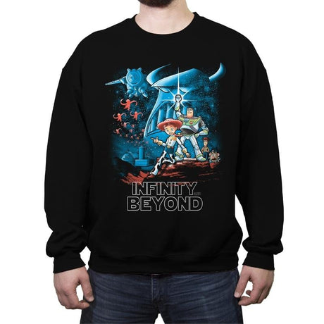 To Infinity and Beyond - Crew Neck Sweatshirt Crew Neck Sweatshirt RIPT Apparel Small / Black