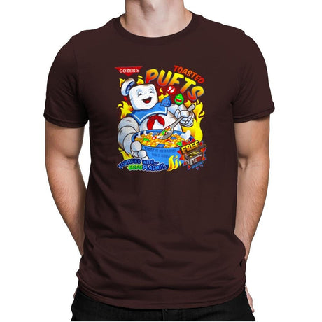 Toasted Puffs Exclusive - Mens Premium T-Shirts RIPT Apparel Small / Dark Chocolate